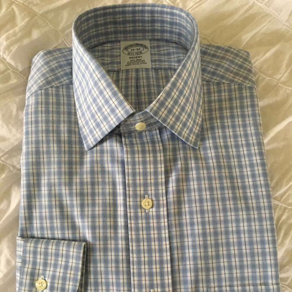 NWT Brooks Brother Non Iron Regent Fit Classic Fit